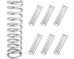 SnelShoppen - 10 Stuks Compressie Veer, Mini RVS Veer, Metaal Veer voor Vervanging en Reparatie, 1.2 x 8 x 25mm, Roestvrij Staal, Duurzaam, Sterk