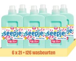 Seepje Wasmiddel Kleur - 126 wasbeurten - 6 x 945ML - Voordeelverpakking