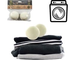 2x Drogerballen - Droogballen - 100% Wol - Wasdroger Ballen - Herbruikbaar — afbeelding 1