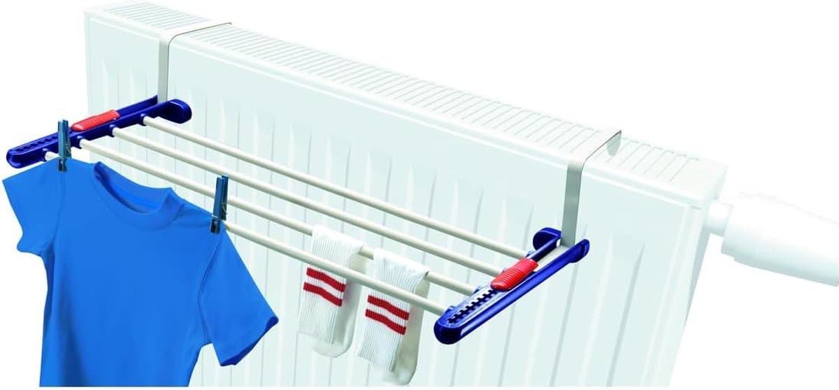 Robuuste Hangdroger Kwarett 20 - Wanddroger voor Binnen en Buiten - Drooglengte 2m - Flexibel Inzetbaar - 25.1 x 57.2 x 0.1cm — afbeelding 1