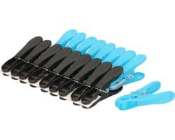 DID Wasknijpers - 18 cm - blauw en zwart - kunststof - knijpers — afbeelding 1