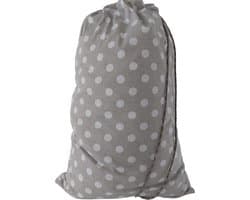 Bluvardi Katoenen waszak -Heavy Duty XL- met trekkoord - Dots grey