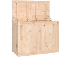 vidaXL - Wasmand - 88,5x44x66 - cm - massief - grenenhout