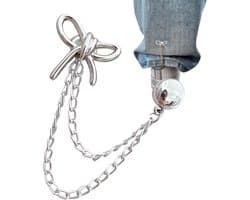 Broekklem - broekclip - broek clip - broek klem - Kleding Clip - 1 stuk - broekspijp clip - broekspijp verkorter - Bevestigingsclip voor broekspijp - Magnetisch - wasknijpers - Antislip Vaste Gesp - Zilver