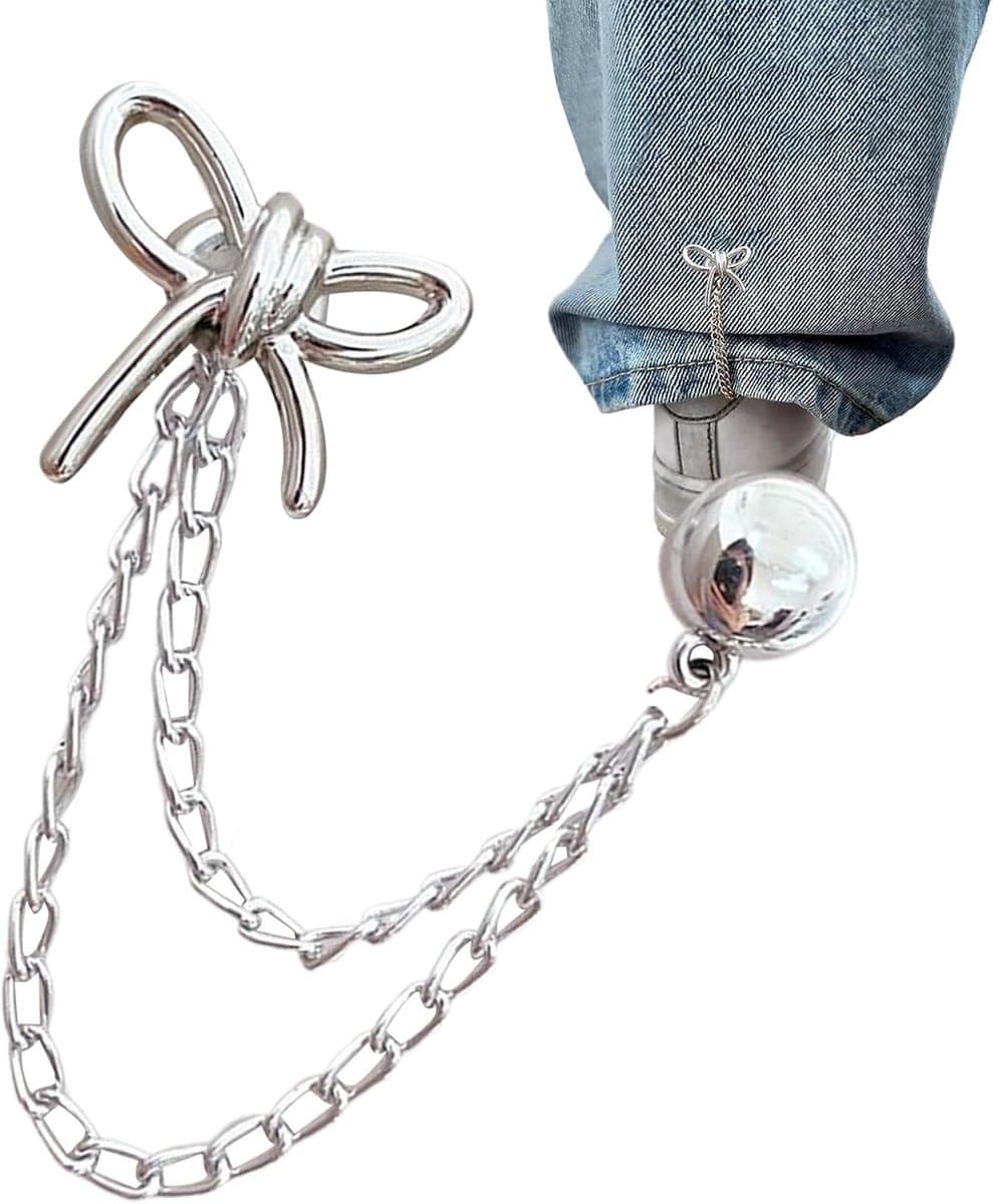 Broekklem - broekclip - broek clip - broek klem - Kleding Clip - 1 stuk - broekspijp clip - broekspijp verkorter - Bevestigingsclip voor broekspijp - Magnetisch - wasknijpers - Antislip Vaste Gesp - Zilver — afbeelding 1