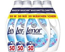 Lenor Universal Waschmittel Aprilfrisch – 4 x 2250 ml – 200 Wasbeurten – Voordeelverpakking