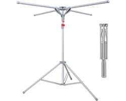 Droogmolen - 100-180xØ125 cm - grijs - hoogte verstelbaar — afbeelding 1