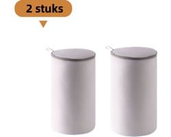 2-delige mesh-waszak voor schoenen - polyester - wasmachinebestendig - wit - 17*38 cm — afbeelding 1