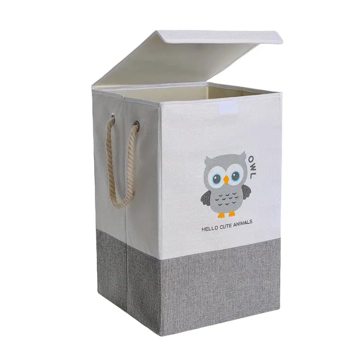 Wasmand Kinderkamer - Speelgoedmand Kinderen - Opbergmand Kinderkamer - Opbergmand Met Deksel- Laundry Basket - 45L — afbeelding 1