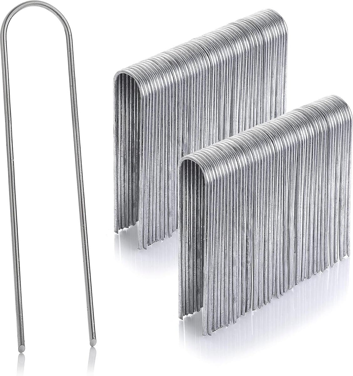 GardenMate®, 100 grondankers, verzinkt, staaldraad 150 mm lang, 25 mm breed, staaldraad, dikte 2,9 mm — afbeelding 1