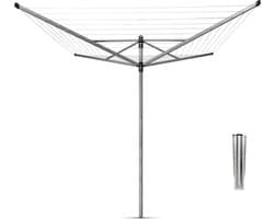 Brabantia Lift-O-Matic Droogmolen - met Metalen Grondanker - 60 m