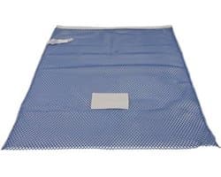Premium wasnet 60x90 cm - Met knoopsluiting - Blauw