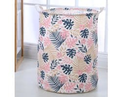 Wasmand met blad motief 50x40 cm