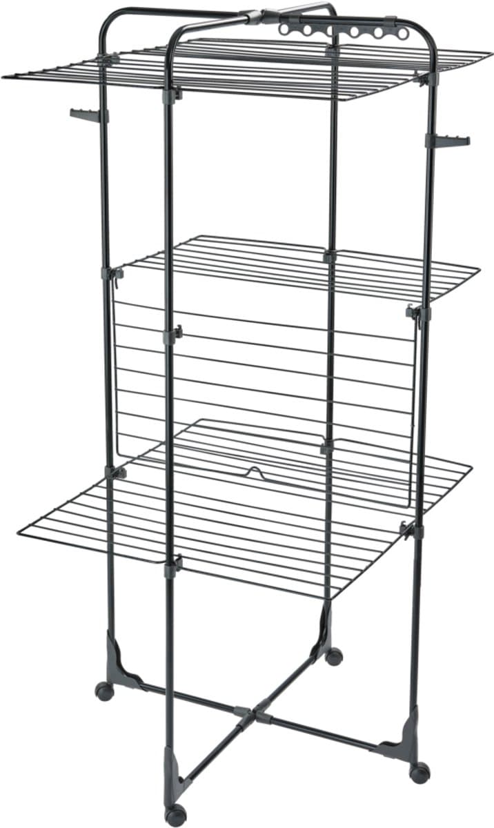 Leifheit Classic droogtoren 340 - 146 x 69 x 73 cm - 34 m drooglengte - zwart — afbeelding 1