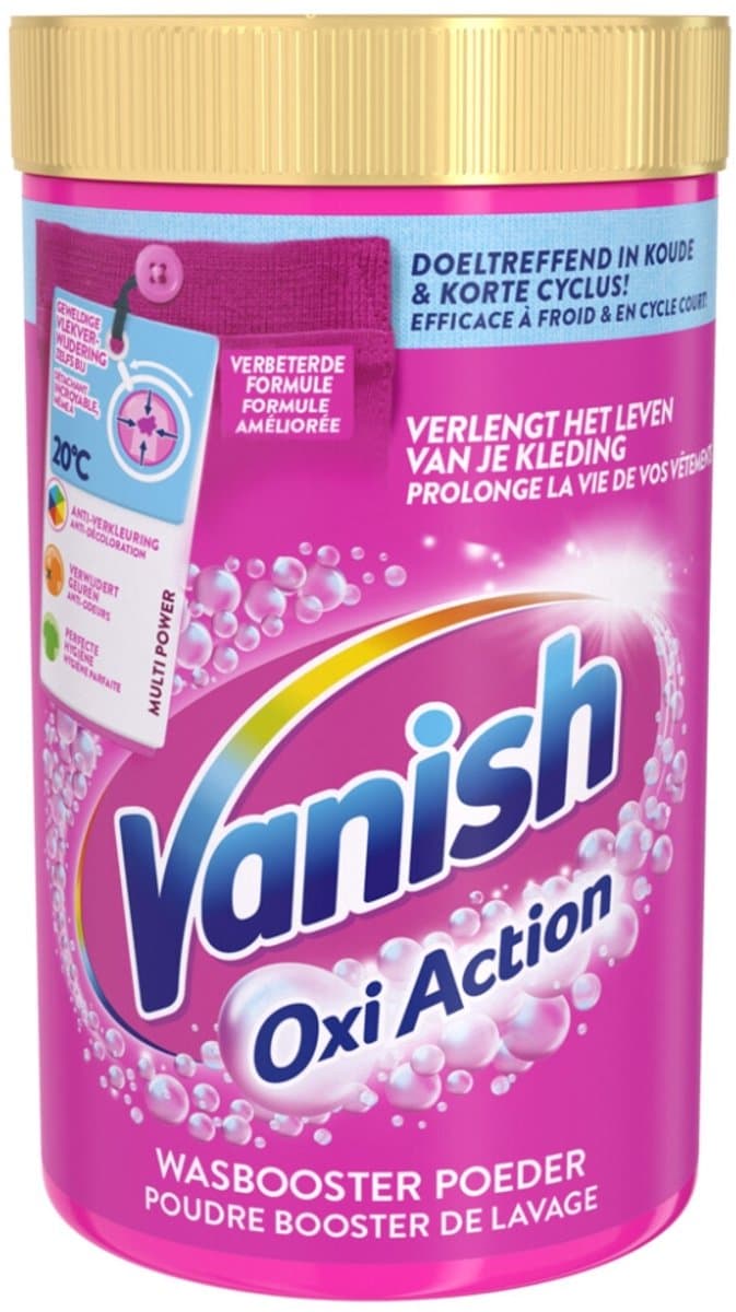 Vanish Oxi Action - Vlekkenverwijderaar - Wasbooster - Gekleurde Was - 1.5 Kg - Voordeelverpakking - 6 stuks — afbeelding 1