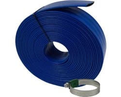Afvoerslang plat 10 meter lengte - PVC - 32 mm doorsnede