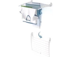 Foxydry Fold 60 DOWN - white - wasdroogrek wandmontage clicksysteem - neerwaartse sluiting - 60 x 50 x 10 cm — afbeelding 1