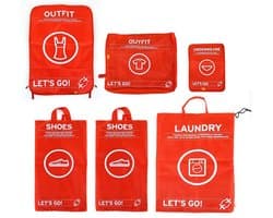 Pusher - TRAVEL SET LUGGAGE - RED