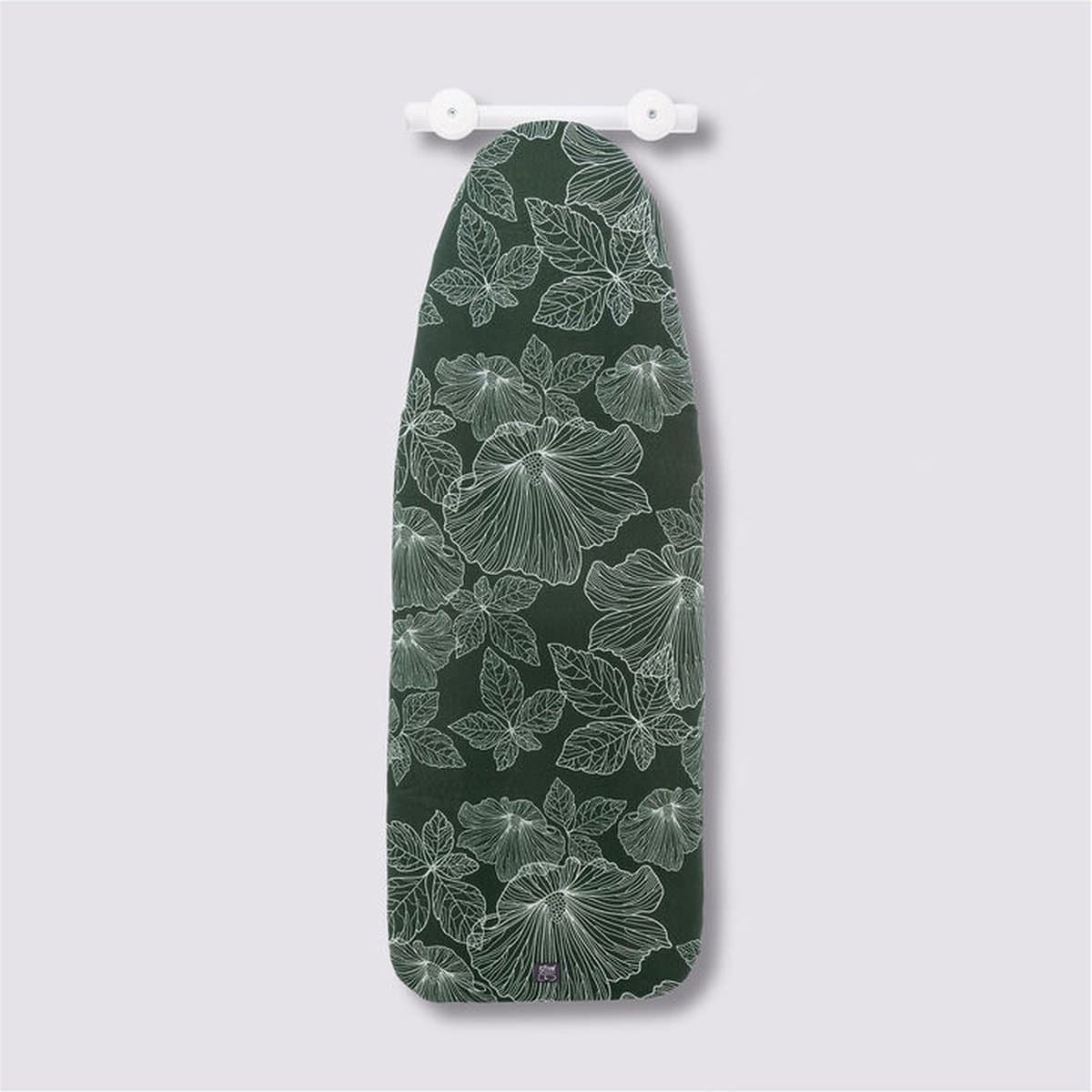 Strijkplankhoes 2 lagen 140 cm groen patroon — afbeelding 1