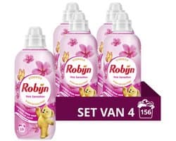 Robijn - Wasverzachter - Pink Sensation - 4 flessen - 156 wasbeurten - Voordeelverpakking — afbeelding 1