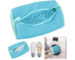 Waszak - Wasnet Voor Schoenen - Waszak Voor Schoenen - Schoenen Waszak - 39 x 19 Cm - Netje Anti-Vervorming - Delicaat Wasgoed - Schoen Wassen - Schoenenwaszak - Wasgoed - Wasmachine - Schoenen / Sneakers - Met Rits En Hangende Ring - Herbruikbaar — afbeelding 1