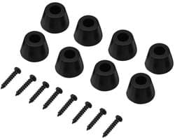 Byshayne - Rubber Feet - Anti-Vibratie Pads - Duurzaam - 30x20mm - Vervangende Voeten - Geschikt voor Hi-Fi Speakers - 8 Stuks
