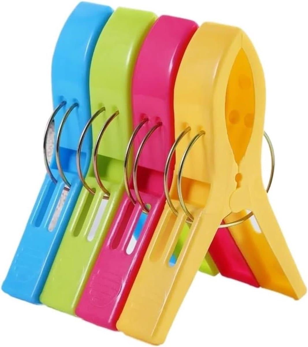 Wasknijpers Strandlaken Clips - Stoelhouder Klemmen - Handdoeken Ophangen - Sterke Grip - 5 Stuks - Multicolor — afbeelding 1
