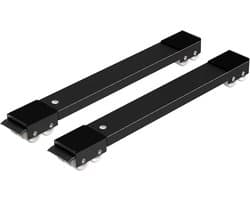 Gigicial Set van 2 Wasmachine Onderstel Transportroller Voor Wasmachine Koelkast Verstelbaar 44 70.5 cm Met 24 Wielen Rem Draagvermogen 300 kg