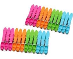 Wasknijpers Set - Kleding Clips - Was Drogen - Sterke Grip - Eén Maat - Meerkleurig