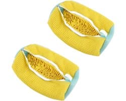 Waszak voor schoenen - 2 stuks, ideaal voor in de wasmachine, geschikt voor diverse maten en vormen, beschermt schoenen tijdens het wassen