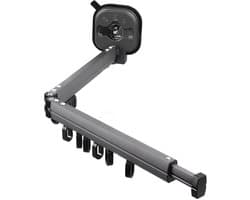 Dailygoods- Droogrek Intrekbaar - Wandmontage - Opvouwbaar - Ruimtebesparend - Zuignaptechnologie - Aluminiumlegering 92cm - Wasrek