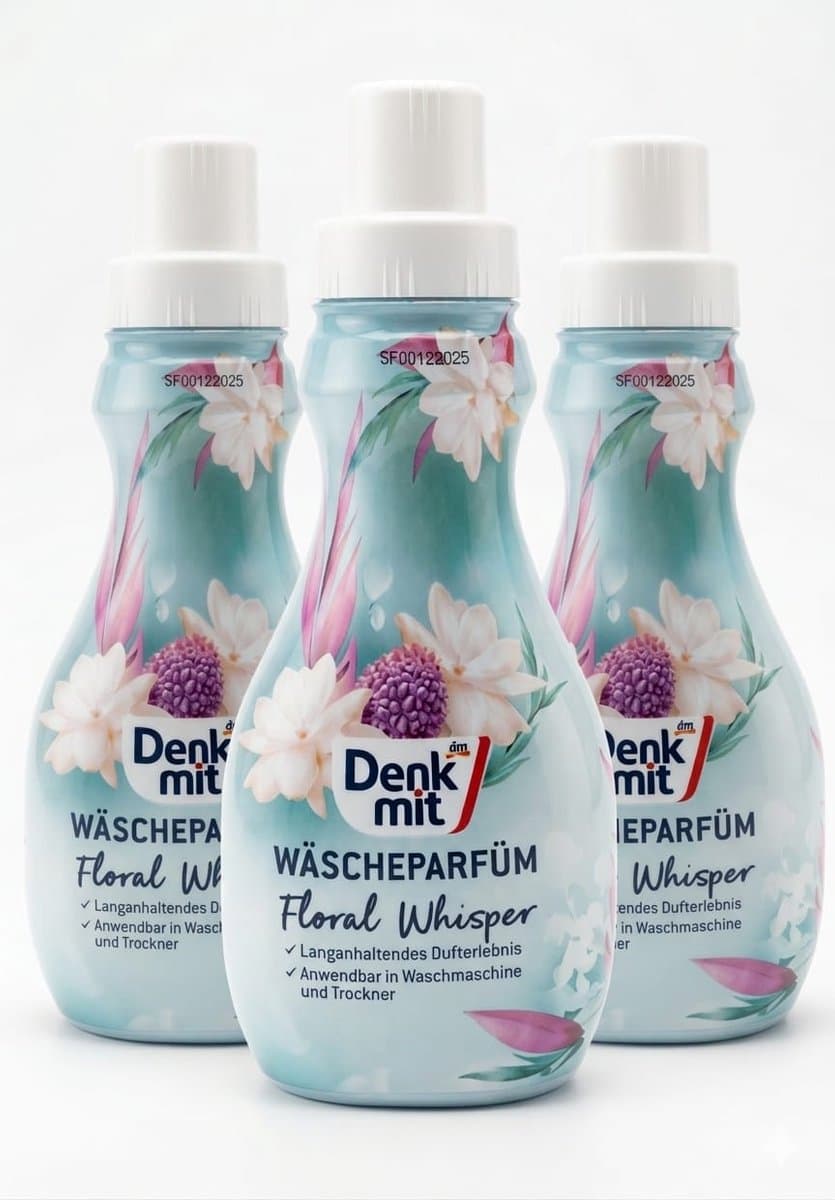 Denkmit - Wasparfum - Floral Whisper Voordeelpak - 3 x 400ml - Wasparfum Voordeelpak - Langdurige Bloemige Frisheid - Geschikt voor Wasmachine & Droger — afbeelding 1