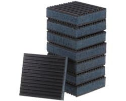 Dailygoods- Vibratiepads 8 Stuks - EVA Schuim/Rubber - Antislip - Geluidsisolatie - Schokabsorberend - Duurzaam - Voor Wasmachine en Droger