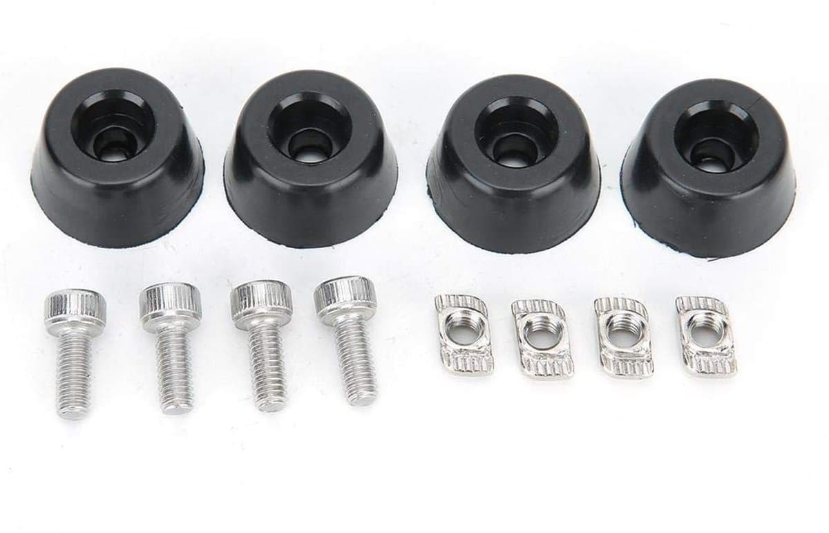 Dailygoods- Rubber Voeten Anti-vibratie - 3D Printer Accessoires - Geschikt voor Prusa i3 MK3/MK3S - Duurzaam - Inclusief M4 Bouten - Eenvoudige Installatie - 3D Printer Onderdelen — afbeelding 1