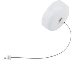 Intrekbare Waslijn - Telescopische Lijn - Kleding Drogen - Ruimtebesparend Ontwerp - 28 m - Wit
