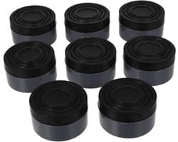 Verhogende Kussentjes - Wasmachine Pads - Stabilisatie Apparaten - Antislip en Geluiddempend - 6.5 x 6.5 x 4 cm - Zwart