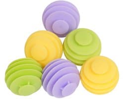 Seb3 - Wasballen - Herbruikbare rubberen wasballen - 6 stuks - Voor wasmachine en droger - Duurzaam en sterk - Geschikt voor alle soorten was