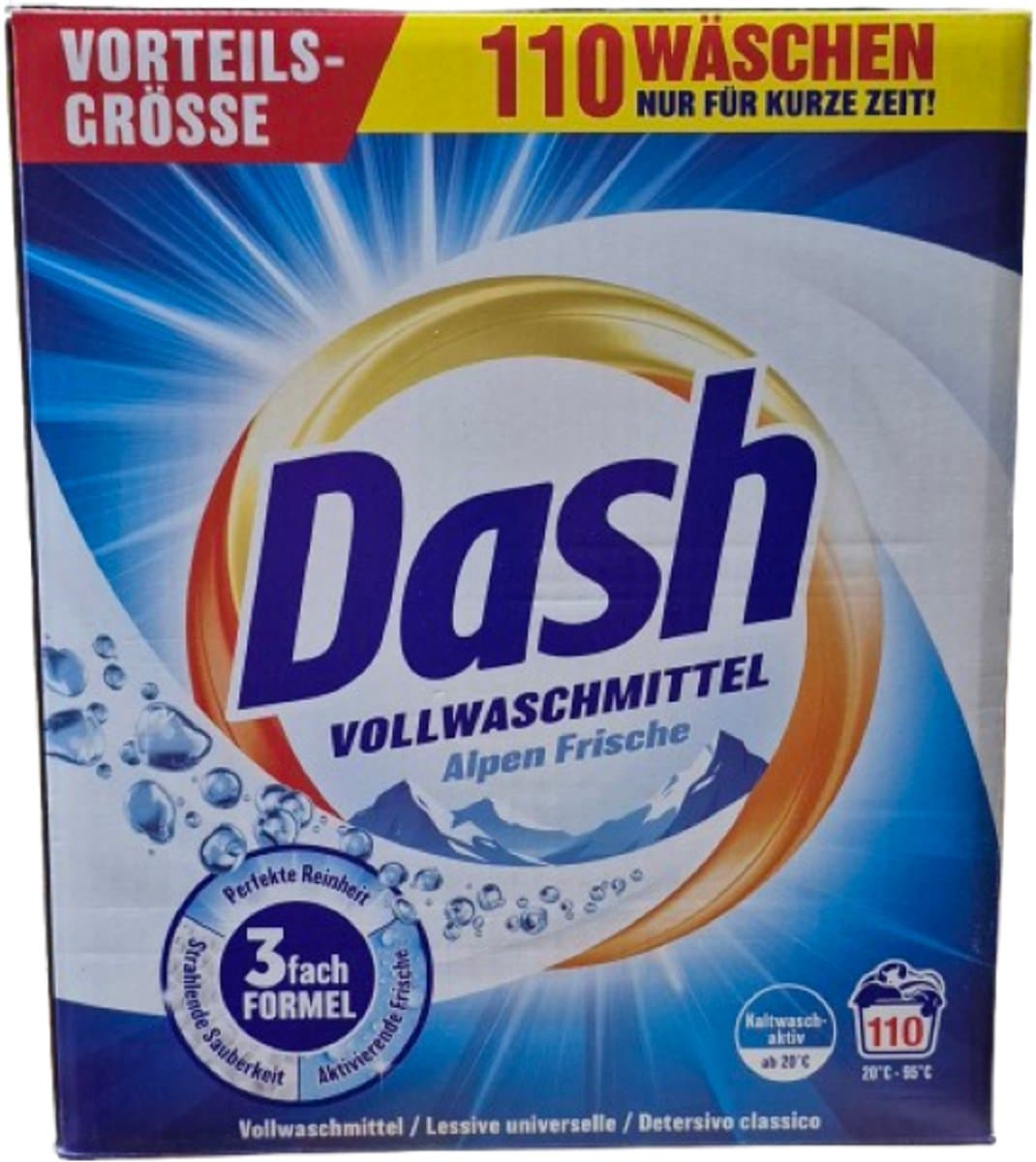 Dash XXL PACK Alpenfris Universeel Waspoeder - 5,5 kg (110 Wasbeurten ) — afbeelding 1