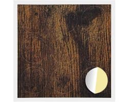vidaXL - Zelfklevende - schroefcover - 12 - pcs - Rook - Eiken - Ø - 20 - x - 0,5 - mm — afbeelding 1