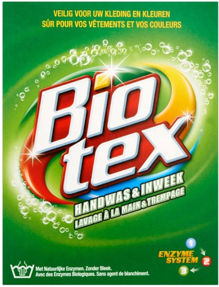 Biotex Waspoeder - Handwas & Inweek - met actieve biologische enzymen - 720 g — afbeelding 1