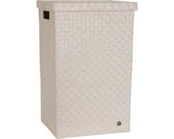 Handed By - Wasmand met deksel - Opbergmand - 81 liter - Cube XL - champagne