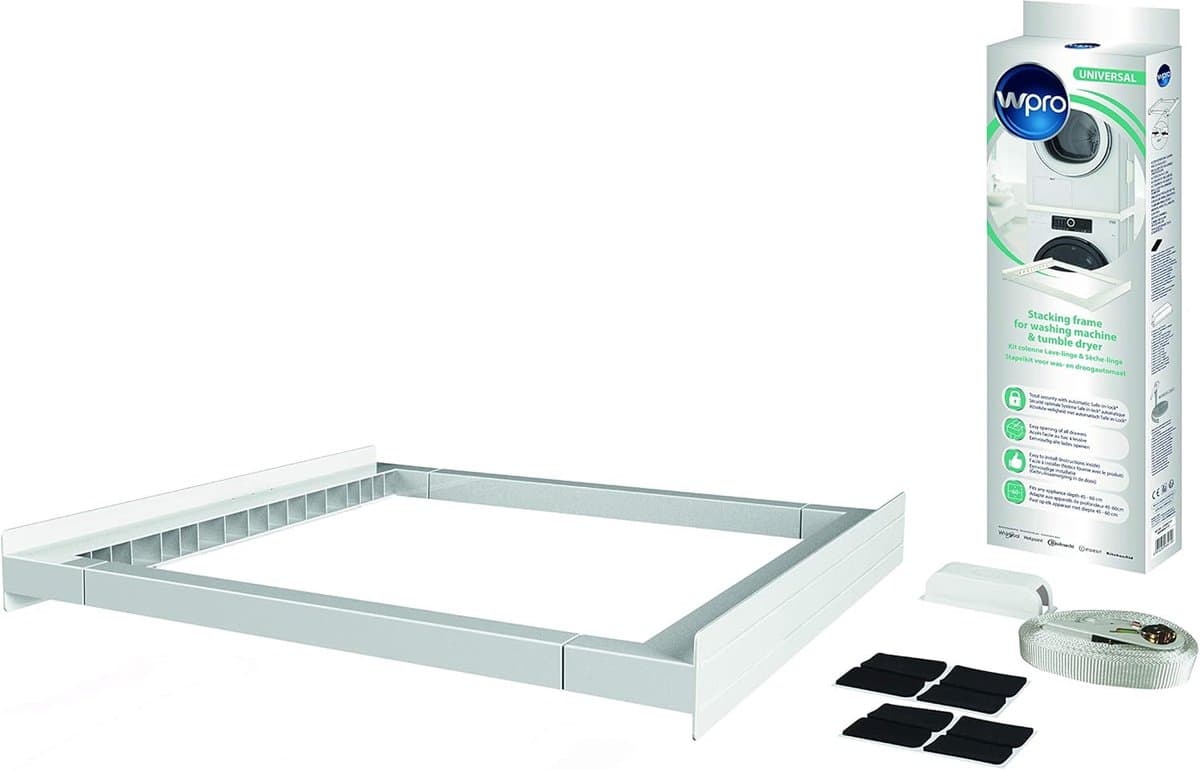 Universele Overlay Set - Wasmachine Droger Stapelen - Ruimte Besparen - Voor Alle Merken - 19x7.5x10 cm — afbeelding 1