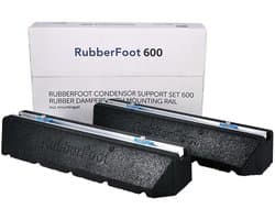 Trillingsdempend rubber montagebalk 600 mm - 2 stuks inclusief montageschroeven