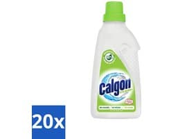 20 x Calgon - Wasmachinereiniger - Gel - Ecologisch - Tegen Kalkaanslag / Wasmiddelresten / Geuren - 750ml - 15 Wasbeurten - Wasmachine Reinigen - Kalkvrije Wasmachine - Wasmiddelresten Verwijderen - Geuren Neutraliseren - Ecologische Reiniger