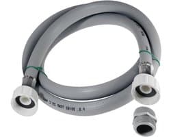 Dparts 1,5m aanvoerslang verlengslang - met koppelstukje - wasmachine en vaatwasser slang verlengen - 3/4" - 1,5 meter - 150cm - toevoerslang verlengset