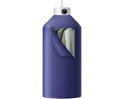 Uten Draagbare Elektrische Droger Gr889 - Ophangbaar Design - Warmtepompdroger - 600 W - Timer 0-300 Min - Mini Wasdroger - Tot 3kg Wasgoed - Hoogte 100 cm - Blauw