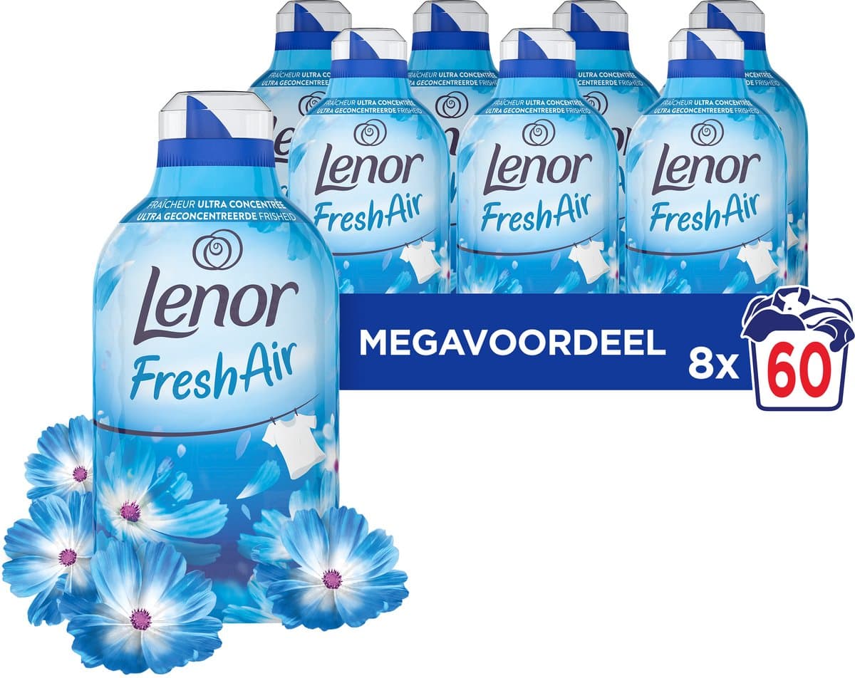 Lenor Fresh Air Wasverzachter Ochtendfris - 8 x 60 Wasbeurten — afbeelding 1
