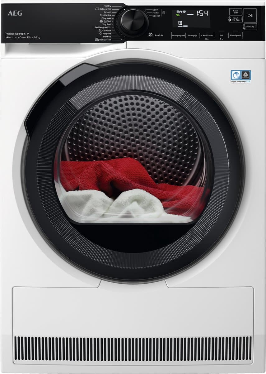 AEG TR969M6C EcoLine 9000 serie AbsoluteCare® Plus - Wasdroger - Warmtepomp Droger - 9 kg — afbeelding 1
