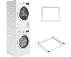 Wasophoogte® Tussenstuk wasmachine droger - Stapelkit wasmachine droger - Tussenkader - Geschikt voor elk type - Wit — afbeelding 1