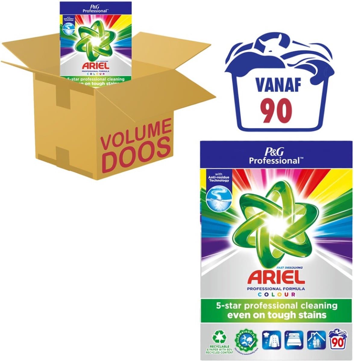 Ariel - Professional - Waspoeder Color - 5.85kg - 90 Wasbeurten — afbeelding 1